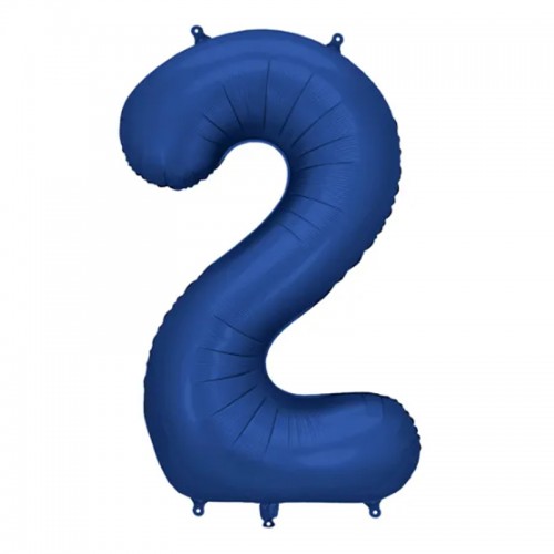 Balão Número 2 Azul Escuro